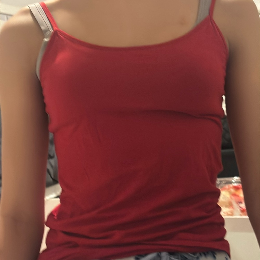 No Boundaries Red Tank Top